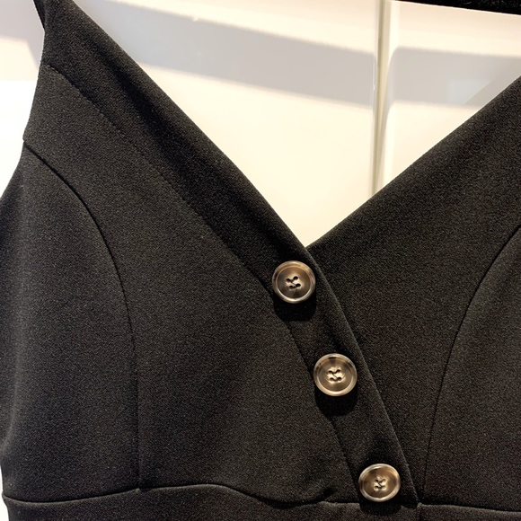 Fashion Nova - Black Button Dress - XS - Picture 2 of 5